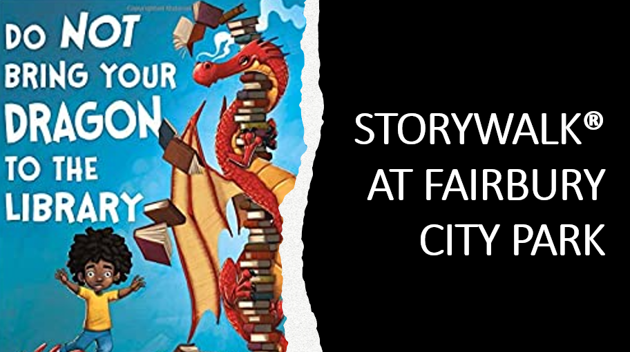 DO NOT BRING YOUR DRAGON TO THE LIBRARY BANNER