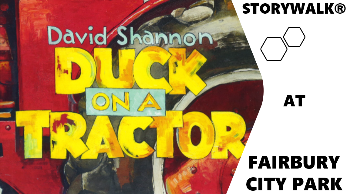 DUCK ON A TRACTOR BANNER