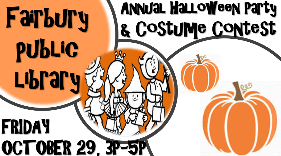 10-12-21 FAIRBURY LIBRARY ANNUAL HALLOWEEN PARTY BANNER