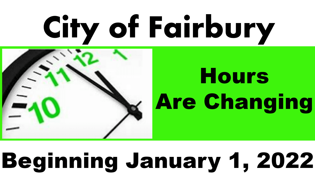 11-04-21 OFFICE CHANGE OF HOURS EFFECTIVE JANUARY 1 2022 BANNER PAINT