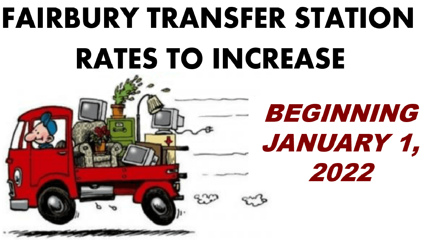 11-16-21 FAIRBURY TRANSFER STATION RATES TO INCREASE BANNER