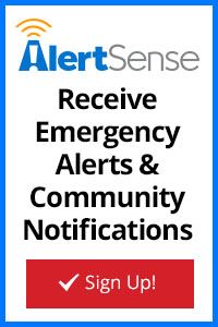 Sign up for AlertSense and receive emergency alerts and community notifications.