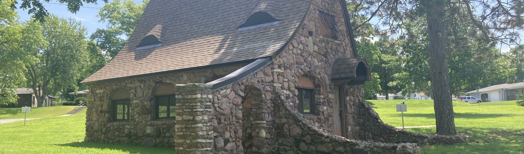 View of Faibury's Boy Scout Cabin at McNish Park