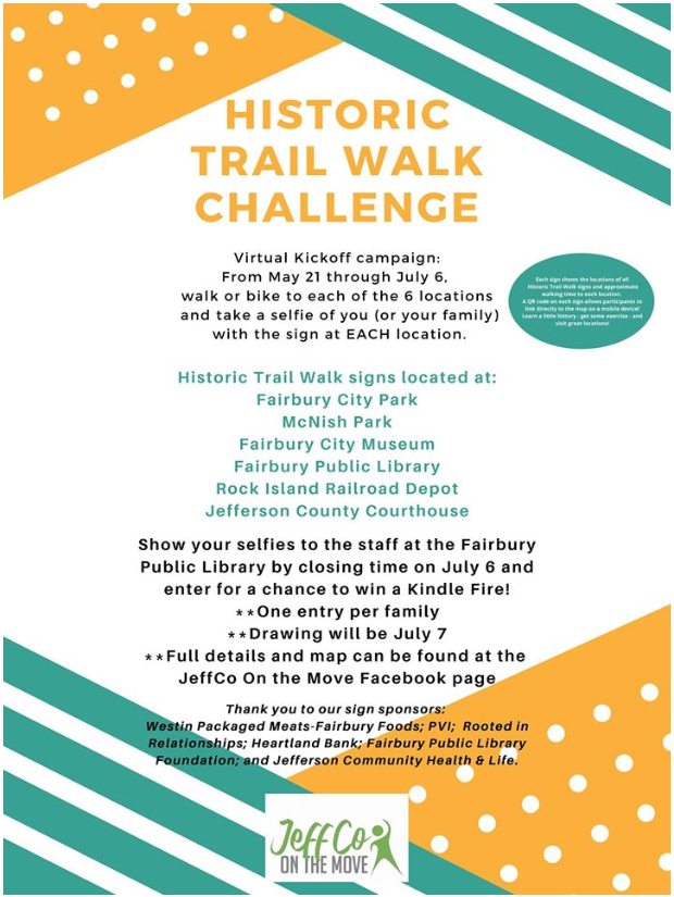 JEFFCO ON THE MOVE FLYER FOR HISTORIC WALK CHALLENGE